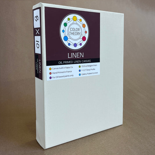 Deep 1.5" Oil Primed Linen Stretched Canvas